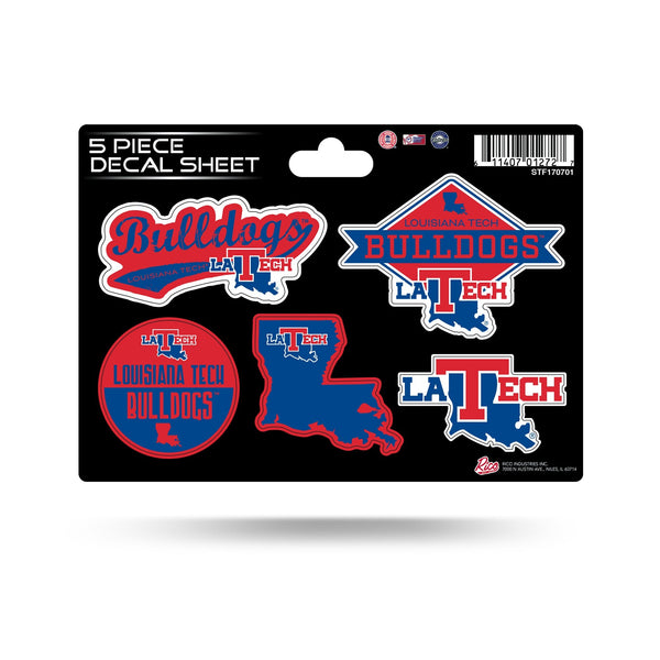 Wholesale Louisiana Tech 5 Piece Decal Sheet