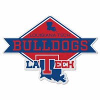 Wholesale Louisiana Tech Shape Cut Logo With Header Card - Diamond Design