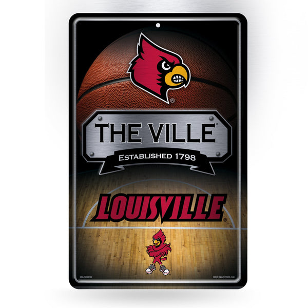 Wholesale Louisville 11X17 Large Embossed Metal Wall Sign