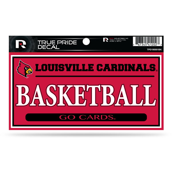 Wholesale Louisville 3" X 6" True Pride Decal - Basketball