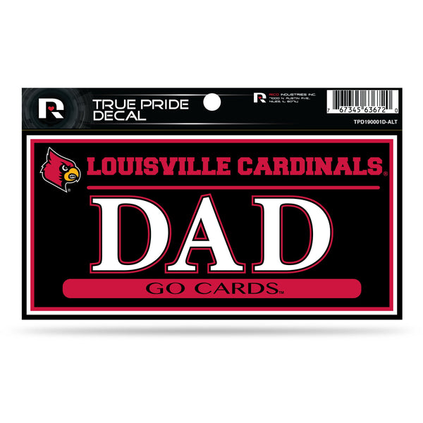 Wholesale Louisville 3" X 6" True Pride Decal - Dad (Alternate)