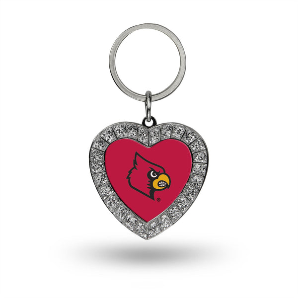 Wholesale Louisville Rhinestone Heart Key Chain