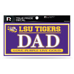 Wholesale LSU 3" X 6" True Pride Decal - Dad