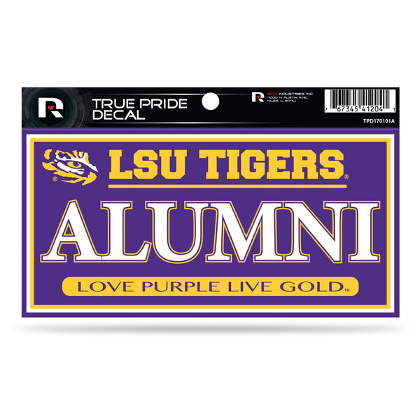 Wholesale Lsu Louisiana State University 3" X 6" True Pride Decal - Alumni