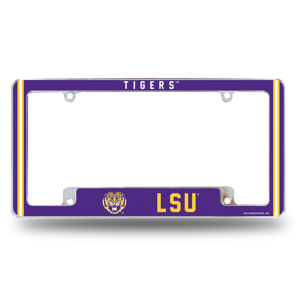 Wholesale Lsu Louisiana State University Alternate Design All Over Chrome Frame - Bottom Oriented