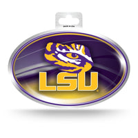 Wholesale LSU Metallic Oval Sticker