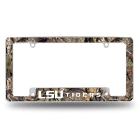 Wholesale Lsu / Mossy Oak Camo Break-Up Country All Over Chrome Frame (Bottom Oriented)