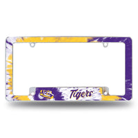 Wholesale Lsu - Tie Dye Design - All Over Chrome Frame (Bottom Oriented)