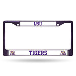 Wholesale LSU Tigers Colored Chrome 12 x 6 Purple License Plate Frame