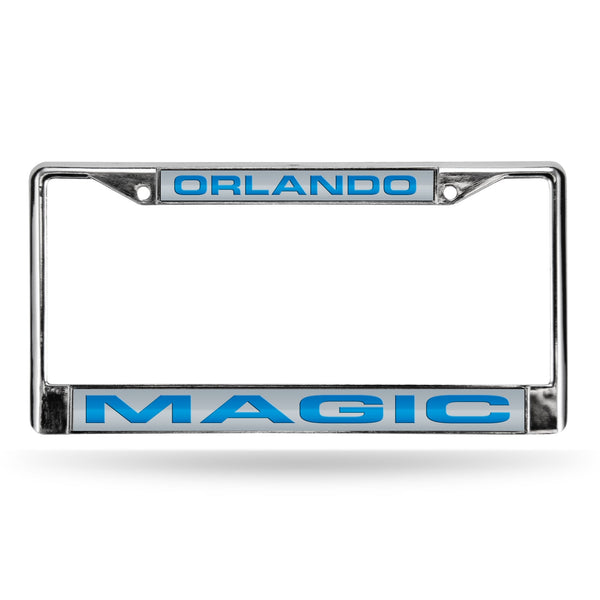 Wholesale Magic Laser Chrome Frame - Silver Background With Royal Letters