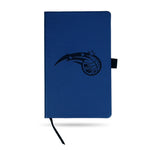 Wholesale Magic Team Color Laser Engraved Notepad W/ Elastic Band - Royal