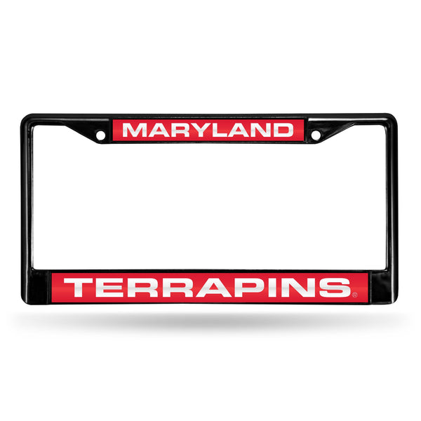 Wholesale Maryland Terrapins Black Laser Chrome 12 x 6 License Plate Frame
