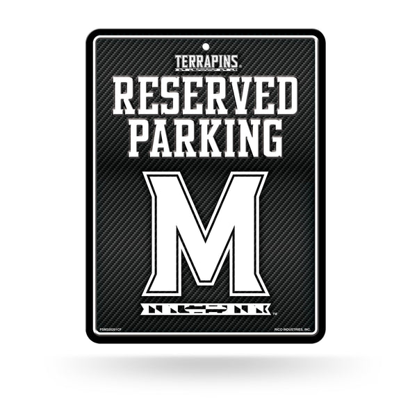 Wholesale Maryland University - Carbon Fiber Design - Metal Parking Sign