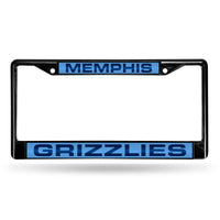 Wholesale Memphis Grizzlies Black Laser Chrome 12 x 6 License Plate Frame