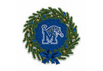Wholesale Memphis Holiday Wreath Shape Cut Pennant