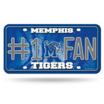 Wholesale Memphis Tigers #1 Fan Metal Auto Tag