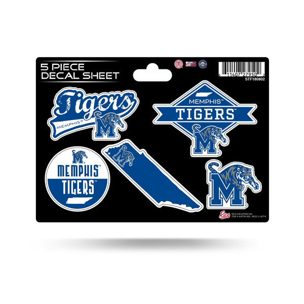 Wholesale Memphis Tigers 5-Pc Sticker Sheet