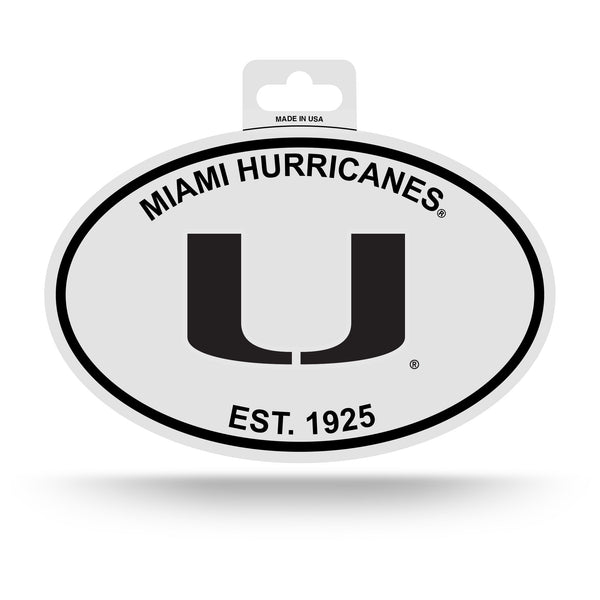 Wholesale Miami Black And White Oval Sticker