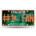 Wholesale Miami Hurricanes #1 Fan Metal Tag