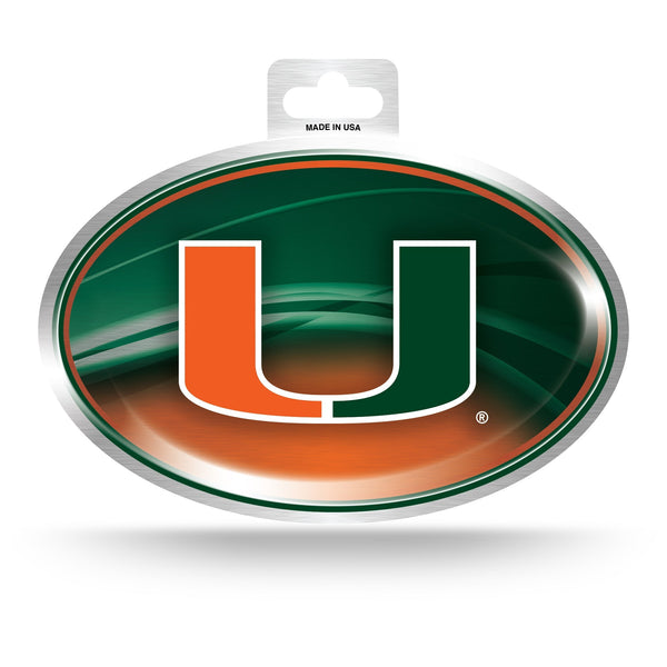 Wholesale Miami Metallic Oval Sticker