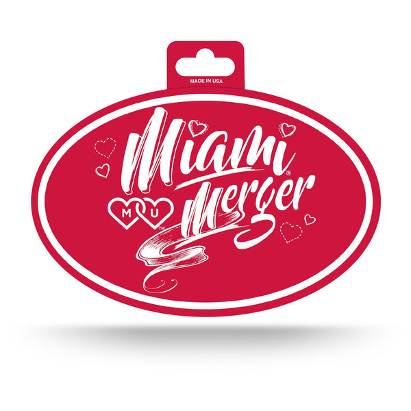 Wholesale Miami Of Ohio - Miami Merger - Full Color Oval Sticker