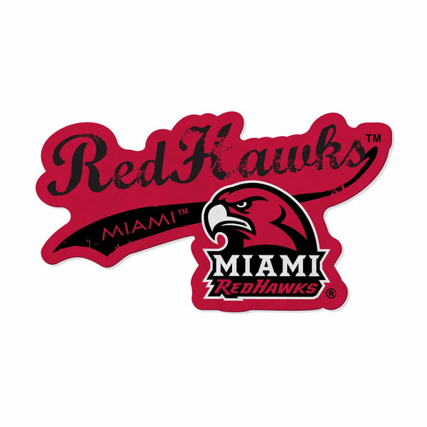 Wholesale Miami Of Ohio Shape Cut Logo With Header Card - Distressed Design