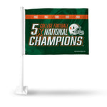 Wholesale Miami University 5 Time College Football Champs Car Flag