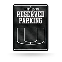 Wholesale Miami University - Carbon Fiber Design - Metal Parking Sign