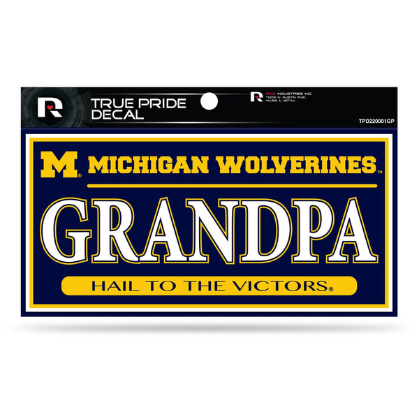 Wholesale Michigan 3" X 6" True Pride Decal - Grandpa