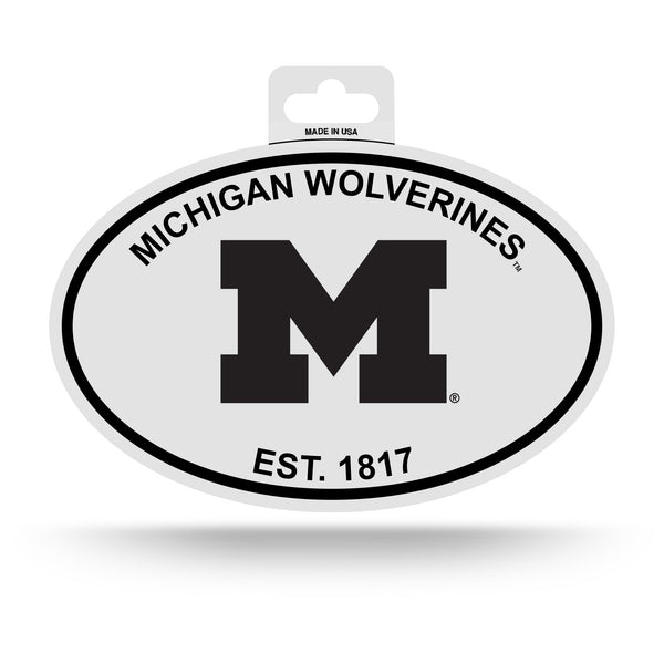 Wholesale Michigan Black And White Oval Sticker