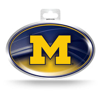 Wholesale Michigan Metallic Oval Sticker