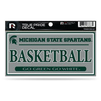 Wholesale Michigan State 3" X 6" True Pride Decal - Basketball (Alternate)