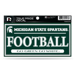 Wholesale Michigan State 3" X 6" True Pride Decal - Football