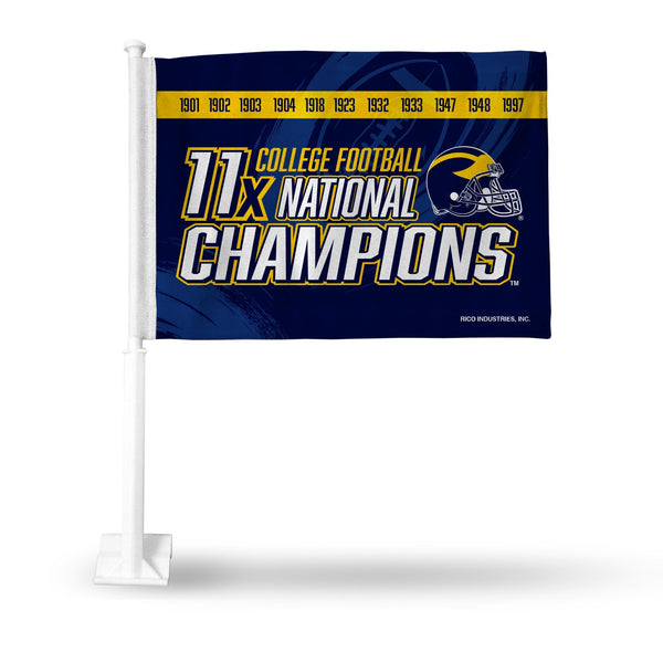 Wholesale Michigan University 11 Time College Football Champs Car Flag