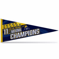 Wholesale Michigan University 11 Time College Football Champs Soft Felt Carded Pennant (12X30)