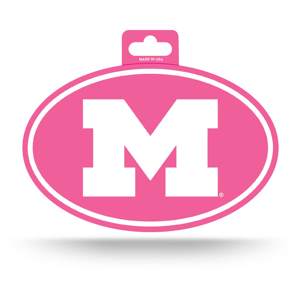 Wholesale Michigan University Full Color Mother'S Day Oval Sticker