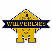 Wholesale Michigan University Shape Cut Logo With Header Card - Diamond Design