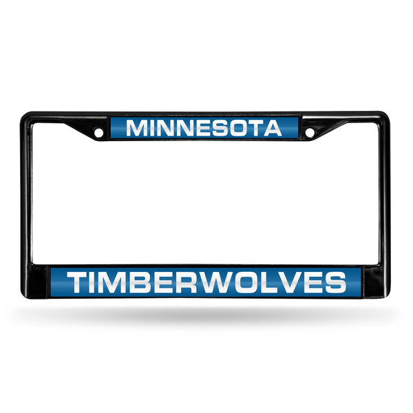 Wholesale Minnesota Timberwolves Black Laser Chrome 12 x 6 License Plate Frame