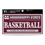 Wholesale Mississippi State 3" X 6" True Pride Decal - Basketball