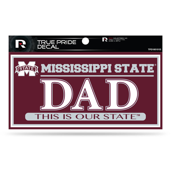 Wholesale Mississippi State 3" X 6" True Pride Decal - Dad