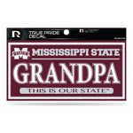 Wholesale Mississippi State 3" X 6" True Pride Decal - Grandpa