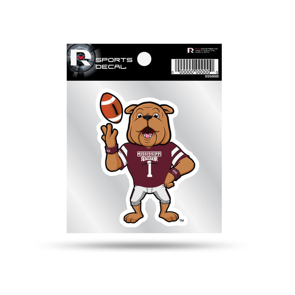 Wholesale Mississippi State 4"X4" Weeded Mascot Decal