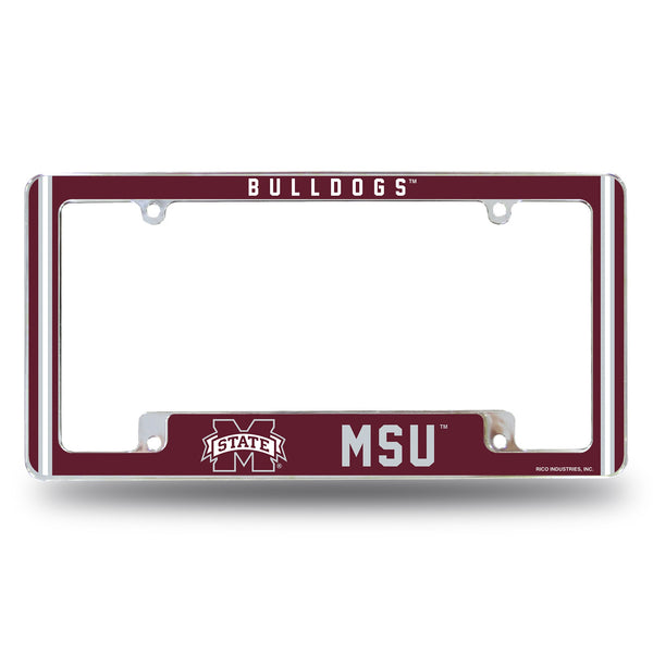 Wholesale Mississippi State Alternate Design All Over Chrome Frame - Bottom Oriented