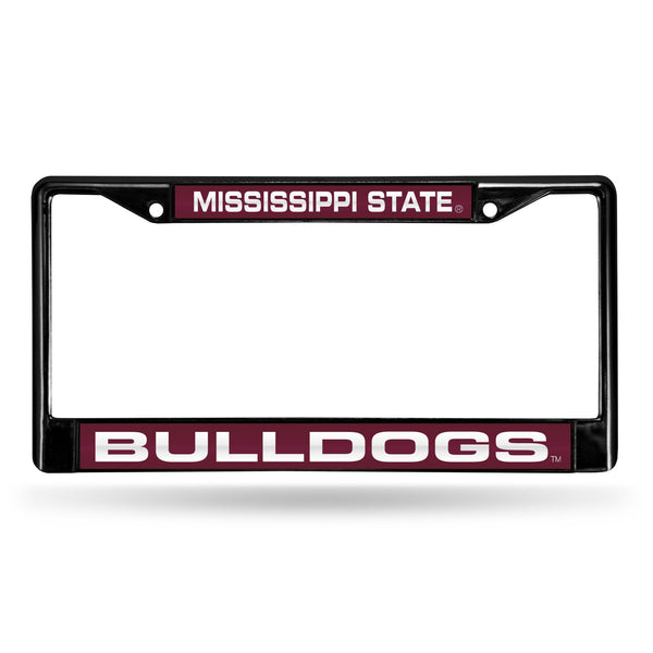 Wholesale Mississippi State Bulldogs Black Laser Chrome 12 x 6 License Plate Frame