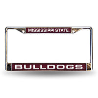 Wholesale Mississippi State Bulldogs Laser Chrome 12 x 6 License Plate Frame