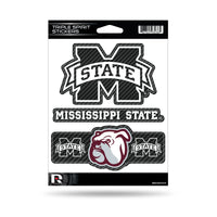 Wholesale Mississippi State - Carbon Fiber Design - Triple Spirit Stickers