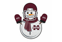 Wholesale Mississippi State Snowman Shape Cut Pennant