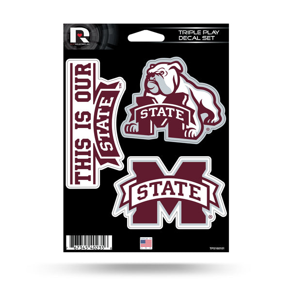 Wholesale Mississippi State Triple Play Sticker