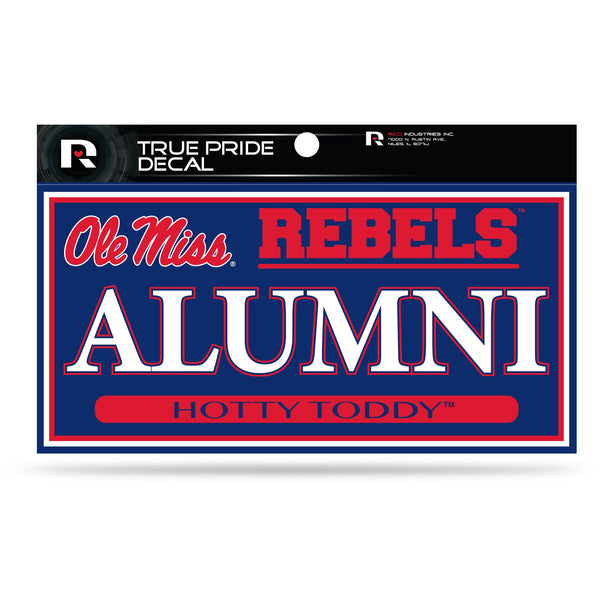 Wholesale Mississippi University 3" X 6" True Pride Decal - Alumni