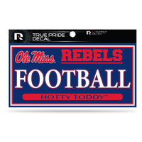 Wholesale Mississippi University 3" X 6" True Pride Decal - Football